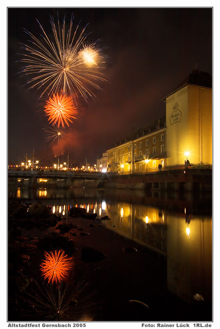 Feuerwerk beim Gernsbacher Altstadtfest